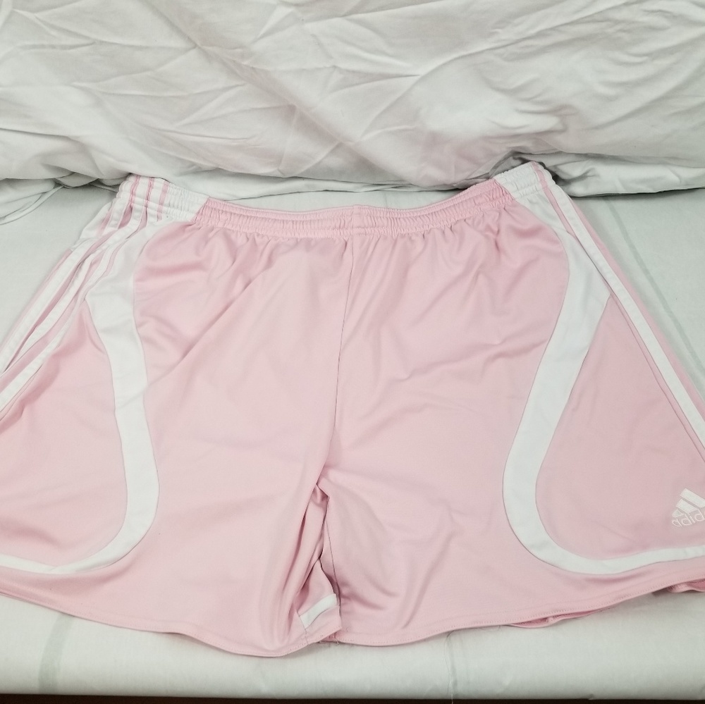 While and Pink Nike Running Shorts sz XL
